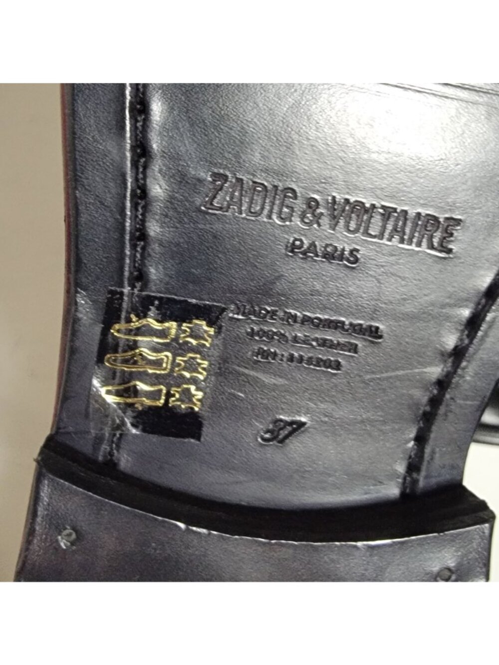 NEW Zadig & Voltaire Laureen Roma Boots Whimsygoth Designer Grunge Womens 6.5 - Picture 8 of 8